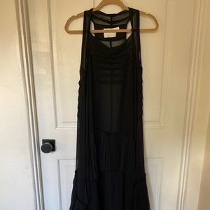 Lush Long Torn See-through Dress